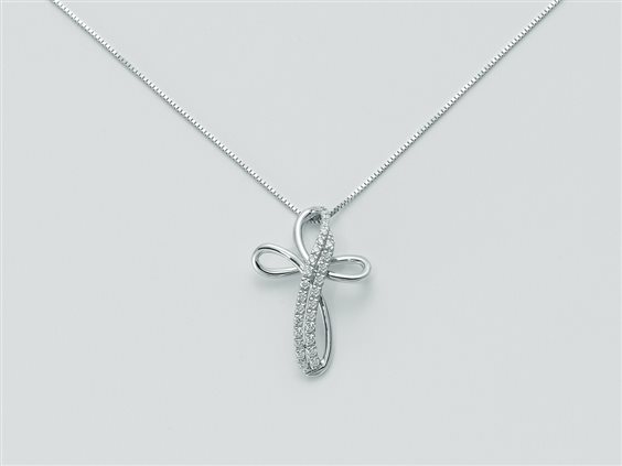 Collana Miluna Donna Le Croci In Diamanti in Oro bianco CLD2259 - CLD2259